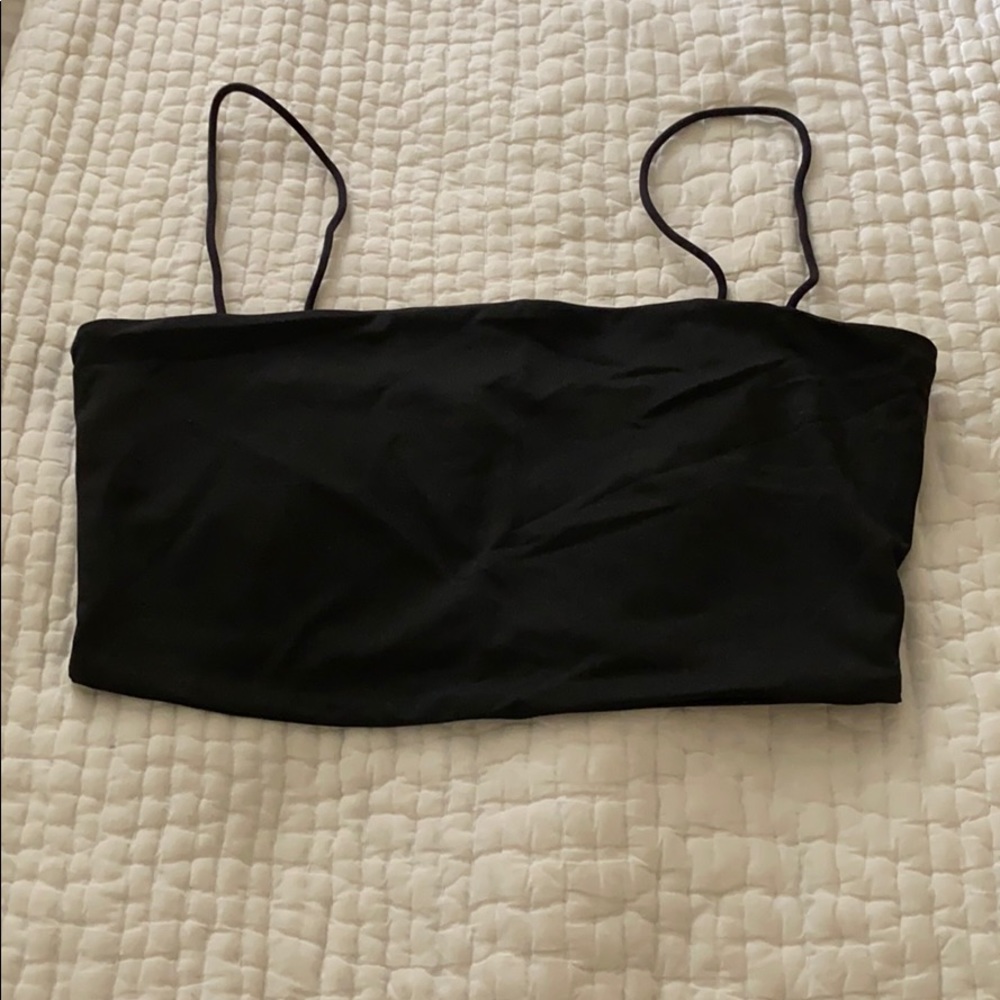 Black crop cami